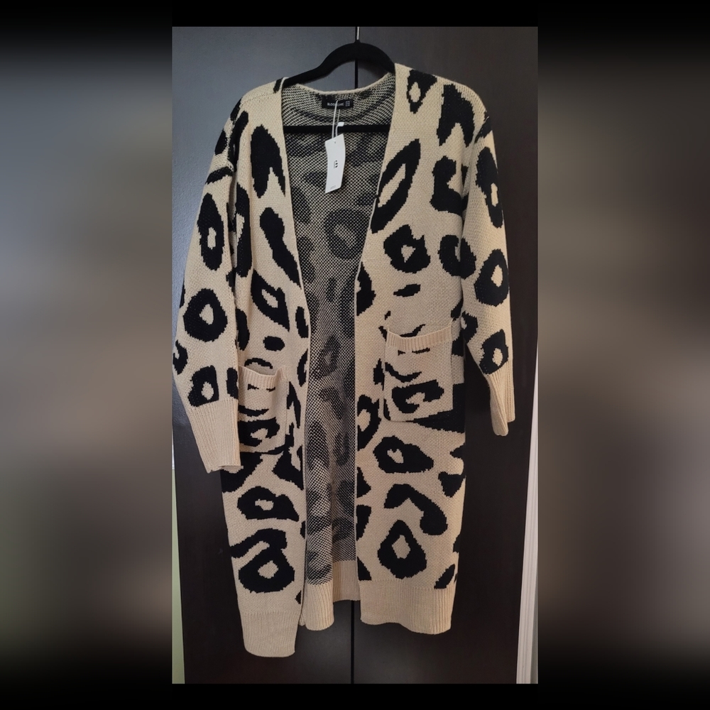 Leopard Sweater Cardigan